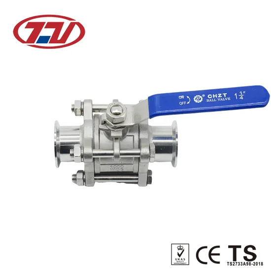 ステンレス製サニタリークランプ ガス用エア式